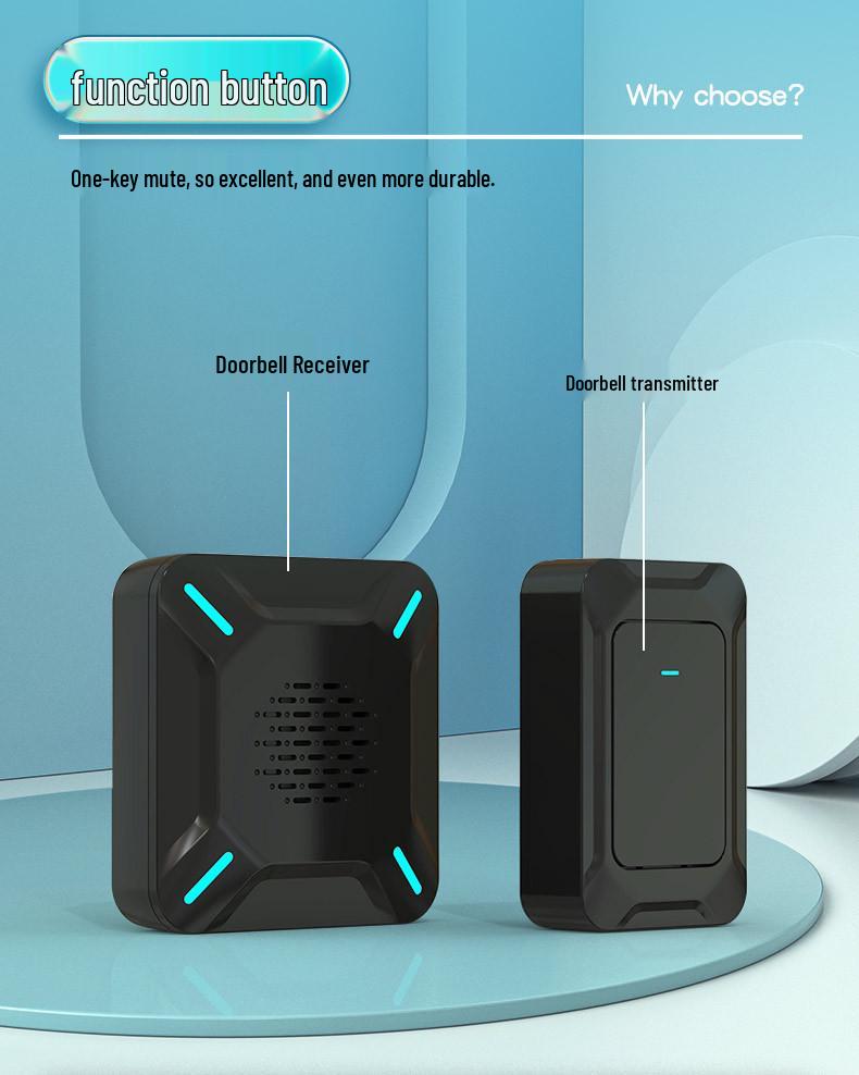 Smart Wireless Doorbell - Mute, Waterproof, Dustproof, with Music