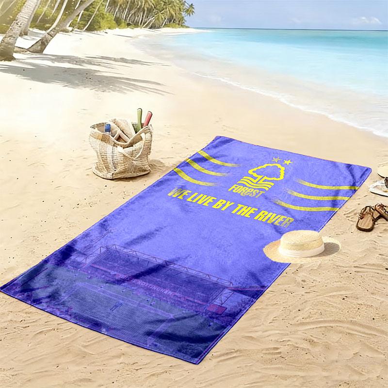 Nottingham Forest F.C Beach Towel, Large Soft Quick Dry Towel for Beach Camping Swimming