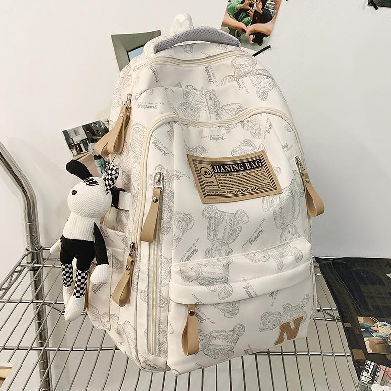 Schoolbag Children Elementary School Students Girls College Students Junior High School Students High School Large Capacity Men Backpack