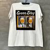 Green Day Green Day Band Album Record Short-sleeved T-shirt Vintage American Retro Design Half-sleeved Man