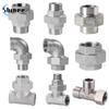 Соединительная муфта из нержавеющей стали 304 1/4" 3/8" 1/2 3/4 1" BSP Наружная Внутренняя резьба Литой фитинг для труб Тройник Угольник connector