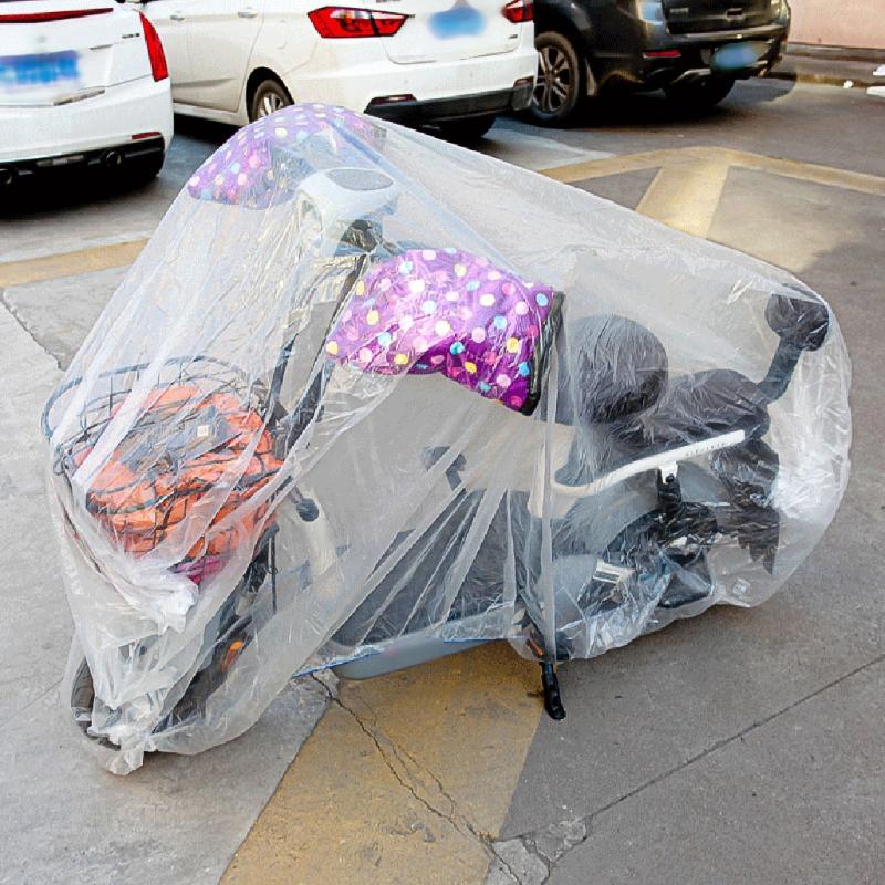 Чехол для мотоцикла, одноразовые прозрачные защитные чехлы, всесезонные, водонепроницаемые, для велосипеда, скутера, дождя и пыли