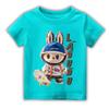 LABUBU Exquisite Printed Children's Short-sleeved Cute Casual Style T-shirt Unisex