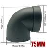 1/2/4/6X 75mm/2.95inch Car Diesel Parking Heater Air Vent Outlet L Shape Elbow Ducting Pipe Connector For Webasto Eberspaecher