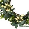 20 Inch Green Home Decor for Wall Porch Window Spring Summer Wreath with Big Berries for All Seasons Winter Christmas