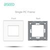 BSEED Матовые Пластиковые Рамки EU/Французская Настенная Розетка Тип-c USB Розетки Питания Механические Кнопочные Выключатели Только Функциональные Части