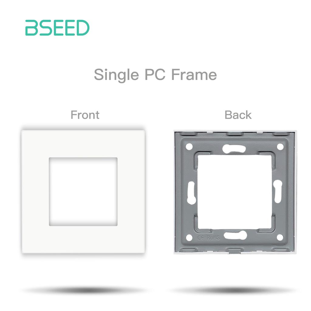 BSEED Матовые Пластиковые Рамки EU/Французская Настенная Розетка Тип-c USB Розетки Питания Механические Кнопочные Выключатели Только Функциональные Части