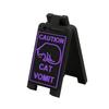 Cat Vomit Sign,Cat Sign Decoration,Cat Decor Funny Gag Gifts,Funny Cat Signs Decor,Best Cat Gifts For Cat Lovers And Cat Decorations