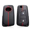 2buttons Key Case Cap for Toyota Yaris Rav 4 2016 2017 2018 Folding Cover for PEUGEOT 108 for Citroen C1 2019 Car Accessories