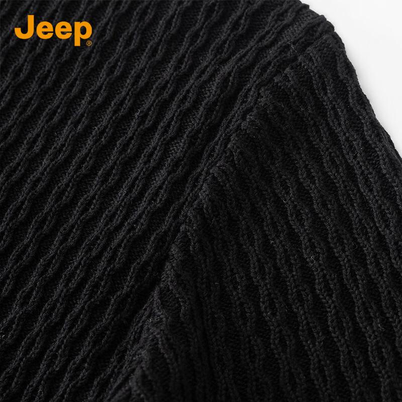 JEEP Men's Pure Cotton Crew Neck Sweater