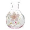 Otsuka Glass Usu Sakura Glass Carafe 47P112, Clear, Approx. Diameter 3.8cm X Width 9.4cm X Height 12.5cm
