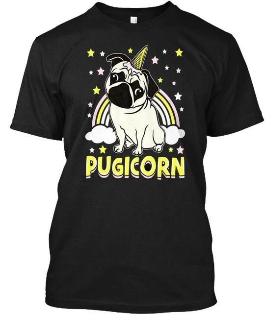Long-lasting Pugicorn Funny Unicorn Pug Gifts T shirt Made in USA Size S to 5XL