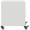 Nightstand White 36x39x43.5 cm Steel