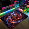 Borussia Dortmund Design Crystal Velvet Carpet Cozy Non?Slip Printed Rug For Bedroom Living Room Entrance