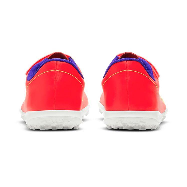 Nike Детские футбольные бутсы с низким верхом Mercurial Vapor 14 Club PS V TF кроссовки Оранжево-красный CV0839-600