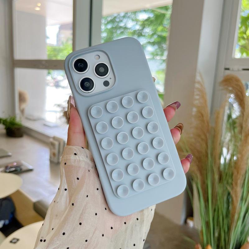 Многофункциональная силиконовая присоска - подставка для телефона и наклейка на заднюю панель