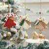 Festive Colors Bell Pendant Exquisite Xmas Plush Decor Stylish Christmas Tree Pendants  New Year