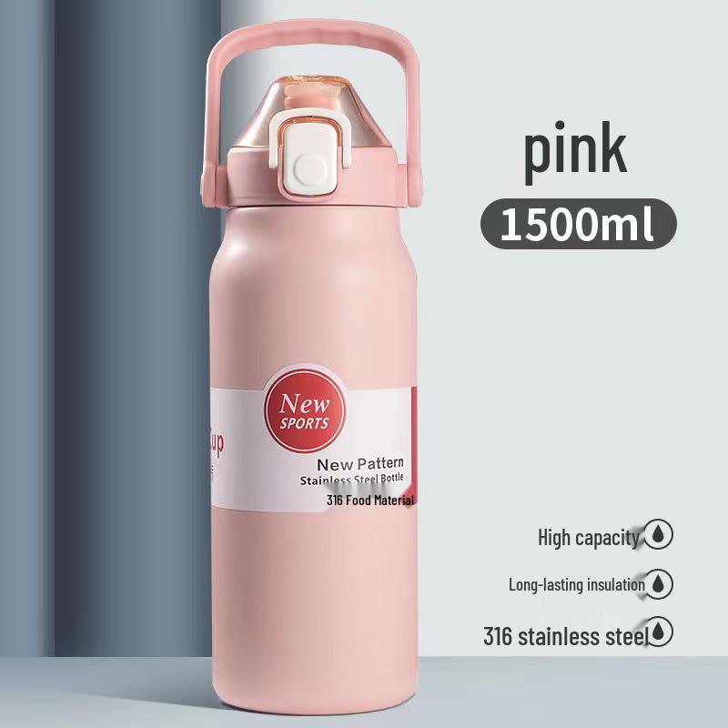 316 Food Grade Insulated Water Bottle, Large Capacity, Portable Sports Kettle for Men & Women, Outdoor Use, Custom Logo Option