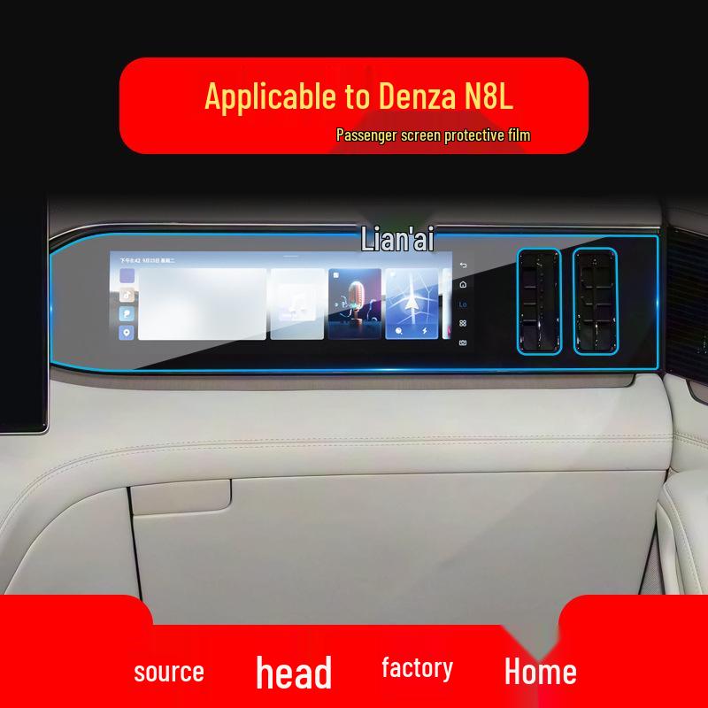 Защитная пленка из закаленного стекла для навигационного экрана Denza N7 и дисплея N8 - Аксессуары для салона автомобиля