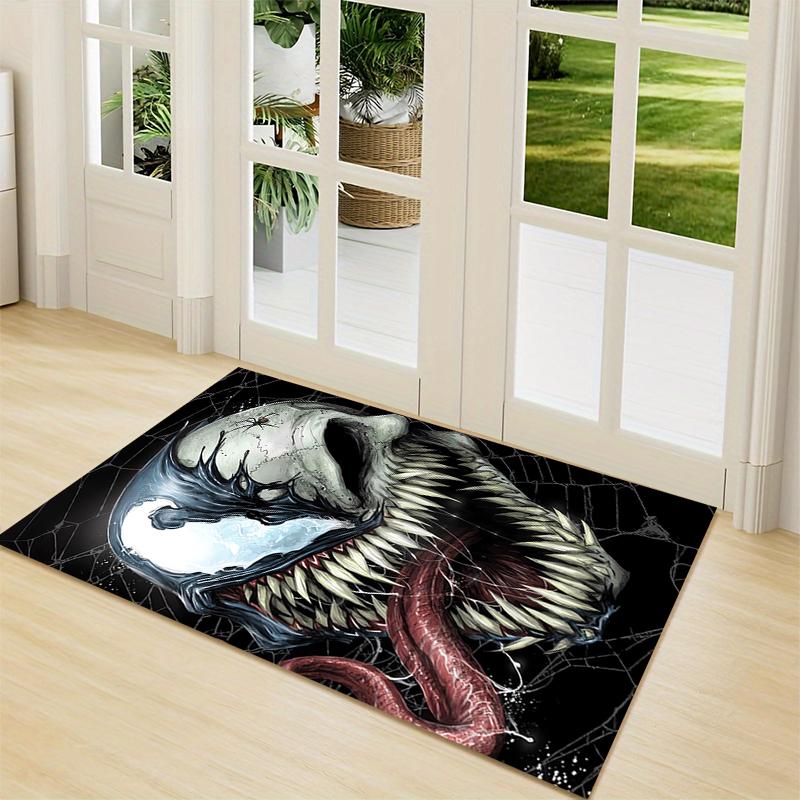 1Pc Venom Vs Spiderman Urban Clash Carpet Rug Customizable Soft Washable Antislip Home Living Room Sofa Mats Personalized Rug 0917177