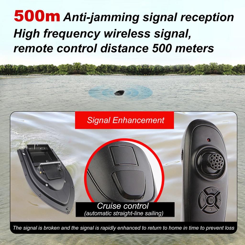 RC лодка для рыбалки с приманкой RC лодка эхолот 0,75 кг загрузка 500 м пульт дистанционного управления двойной мотор ночник