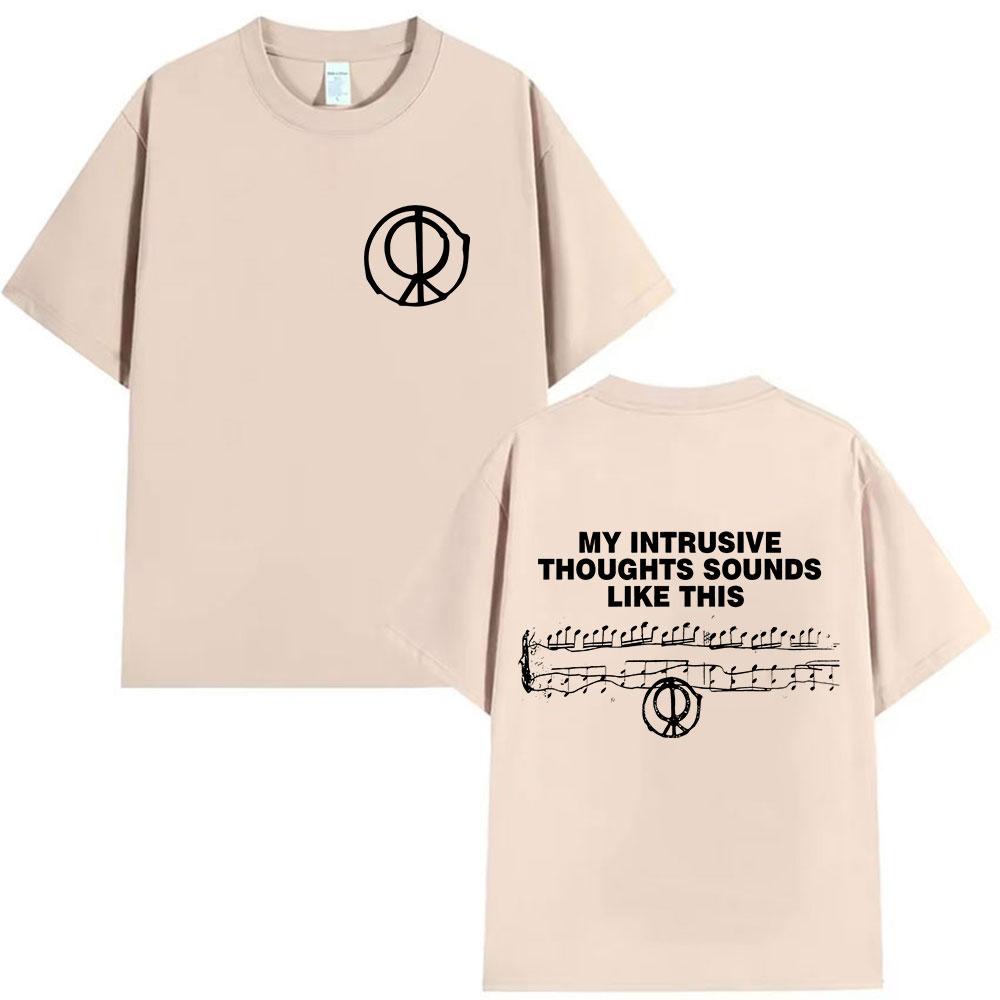 ROSALIA My Intrusive Thoughts Sound Like Tour Print TShirt Unisex Women Pop Music Fashion Oversized Cotton Y2K Tshirt Streetwear