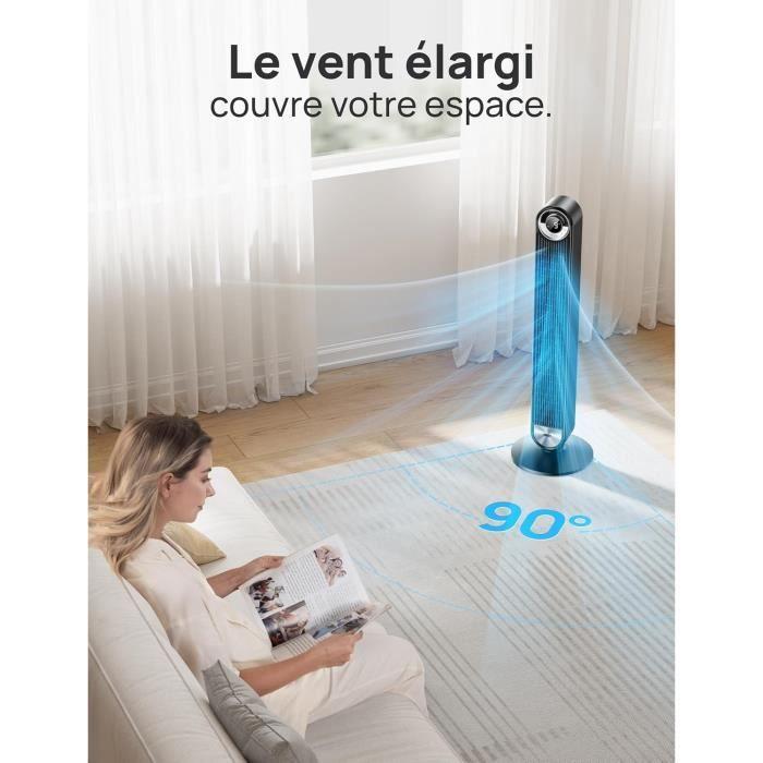 Ventilateur colonne - dreo - cruiser pro - 106 cm - 9 vitesses - 25 db - wifi