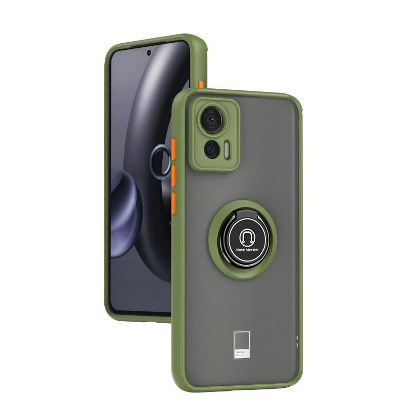 Для Motorola Edge 30 Neo 6,28 дюйма Чехол Противоударная Броня Магнитный Держатель-Кольцо ПК Чехол для Телефона Для Motorola Edge 30 Neo Задняя Крышка