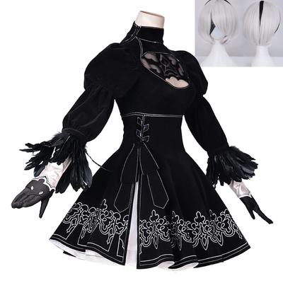 Косплей NieR Automata 2B YoRHa 2 Тип B Косплей Костюм NieR Automata Костюм Сценический Костюм Костюм для Выступлений Маскарад Хэллоуин Событие Косплей