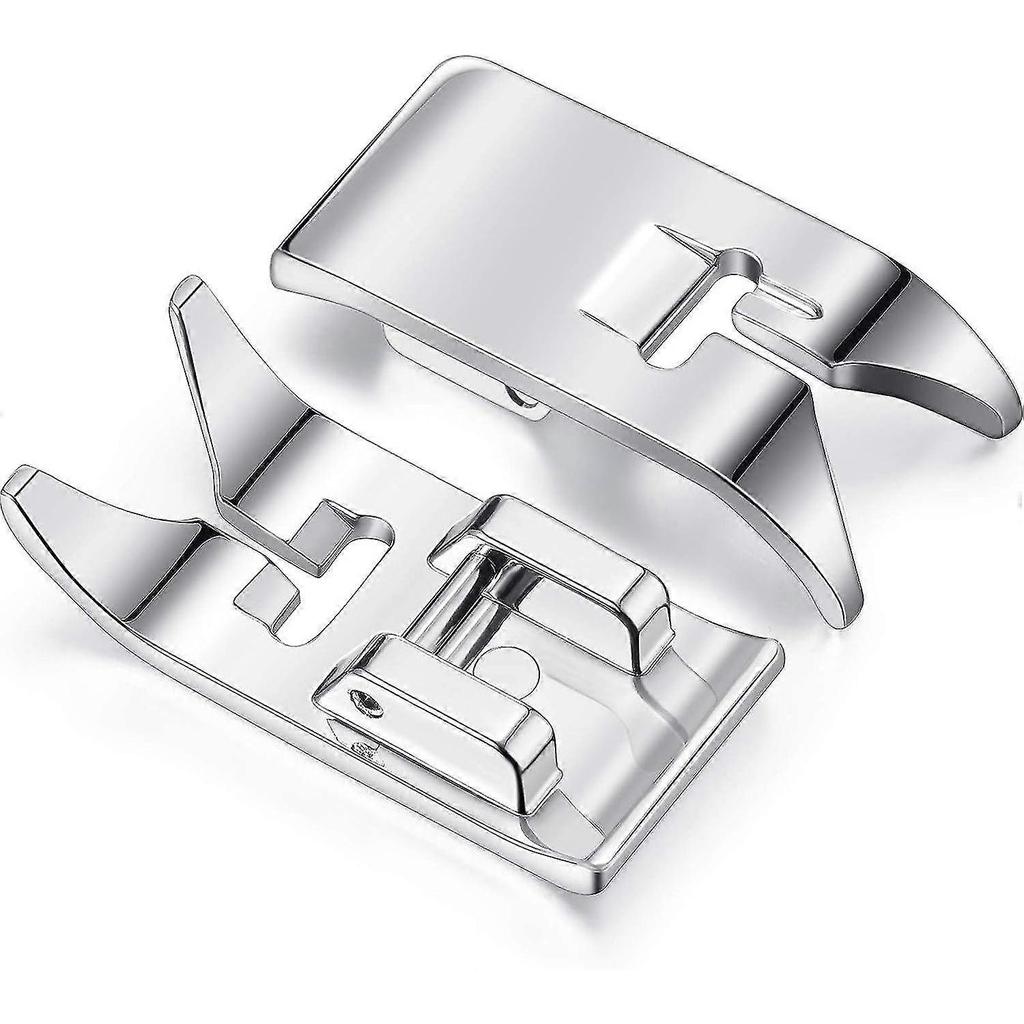 2-piece Sewing Machine Presser Foot Straight Sewing Foot Most Sewing Machines Use Serrated Foot Low Top Sewing Machines - DD