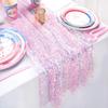 Glitter Mermaid Theme Table Runner Rectangular Table Cover Gorgeous Table Cloth  Wedding