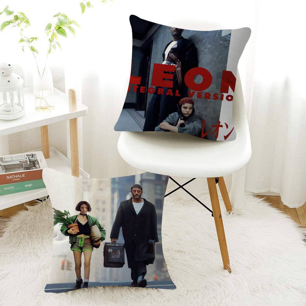 Classic Movie Leon The Professional Cushion Cover Pillowcase Upholstery Sofa Throw Pillow Home Decor Pillowcas