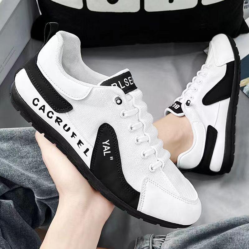 Summer new Doudou shoes men's breathable and versatile trend one-pedal low-top mesh casual running shoes