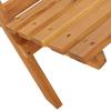 Garden Chairs 2 pcs Grey Solid Acacia Wood and Polypropylene