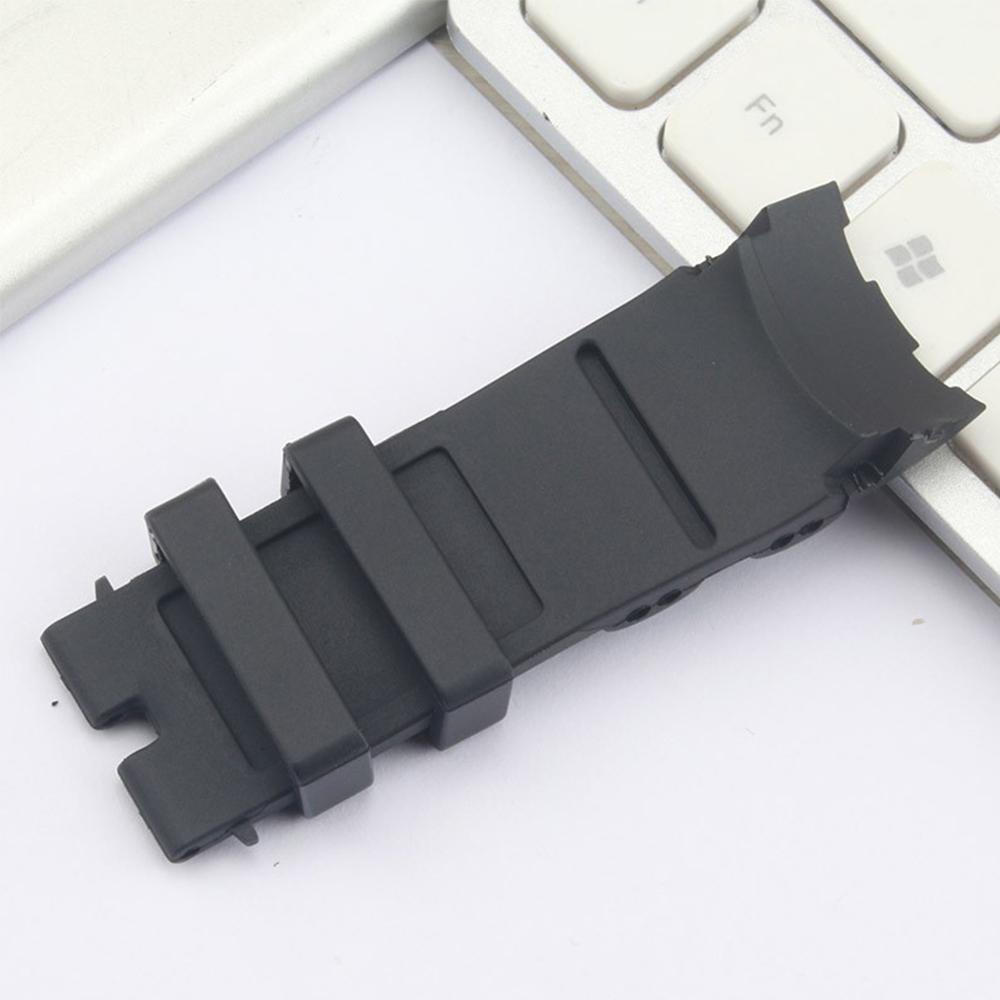 1 пара 26 мм резиновый черный ремешок для часов для Invicta