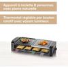 Appareil a raclette 8 personnes - SEVERIN - RG9690 - Plaques de cuisson combinées pierre naturelle + plaque anti adhésive - 1400W