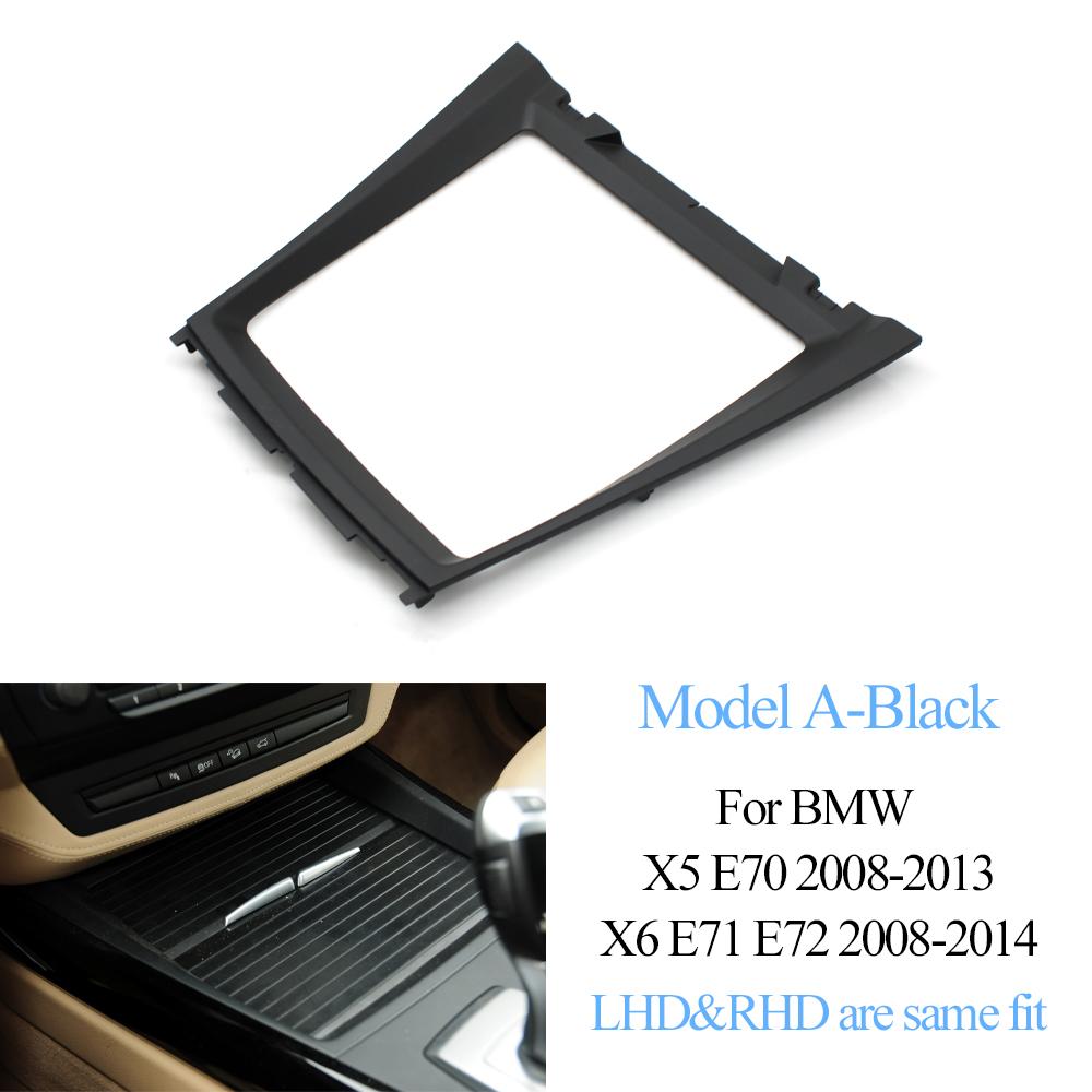 E70 E71 E72 Front Center Console Water Cup Holder Decorative Cover Panel Bezel For BMW X5 X6 2008-2014 51166956756,51169129401