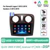 Android 17 pour Renault Logan 2 2012 - 2022 Sandero 2 2013 - 2022 GPS 4G Autoradio Navigation Lecteur multimédia vidéo Stéréo BT