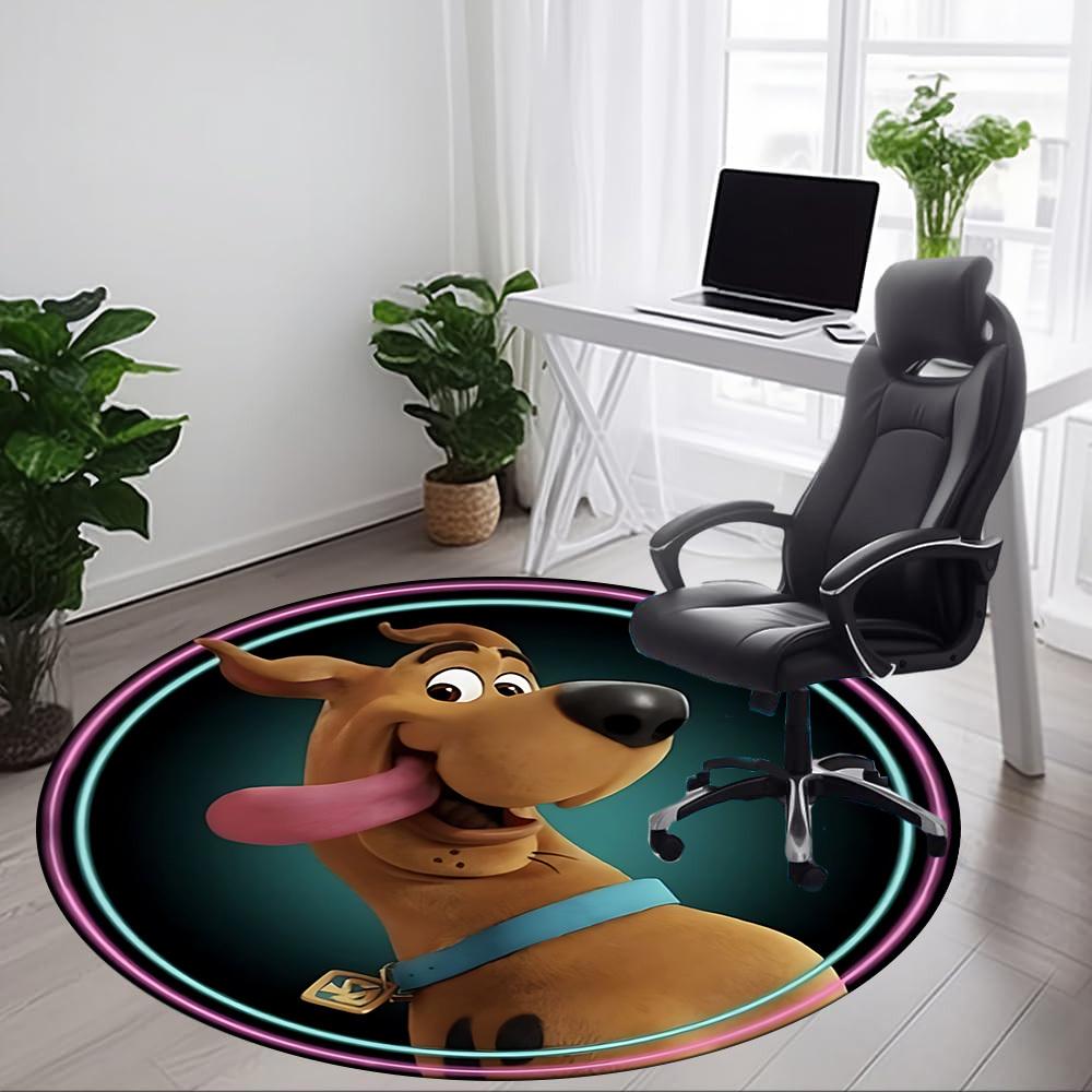 1pc Scooby-Doo Chair Carpet for Office Non-Slip,Machine Washable Rug for Office, Room - Holiday Decor - Machine Made yy251017205