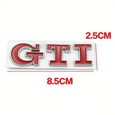 Zjcaw8 GTI 3D Металл 1 шт. Логотип GTI Наклейка на задний багажник автомобиля Боковая наклейка для VW Golf5 6 7 8 Polo Jetta Tiguan Passat T-Roc MK2 MK5 MK7