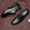 Модные мужские оксфорды из натуральной кожи, деловые кроссовки, формальная обувь, классические мужские туфли дерби для ходьбы, стильная повседневная обувь