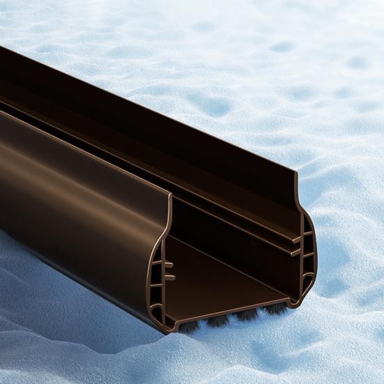 93СМ Уплотнительная полоса для низа двери со щеткой Поддверный уплотнитель Погодный уплотнитель Свето-шумо-пылезащитный Ветрозащитный Дверной стопор Зазор под дверью