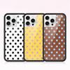 Wlidflower Модный чехол для телефона в горошек для iPhone 12 13Pro 14 15plus Spot Dog 16promax 15 14Pro 16 Олень Медведь милый Нижняя крышка