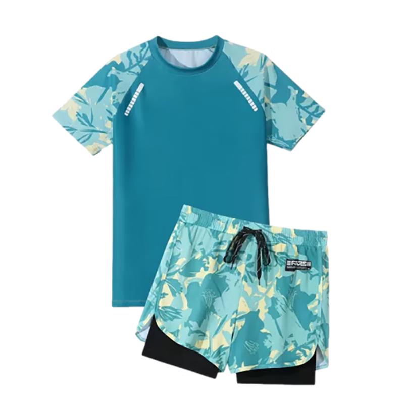 Men's Quick-Dry Plus Size Swimsuit Set