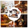 Multi-layered Halloween Candle Holder Romantic Wooden Candle Stands  Ghost Festival