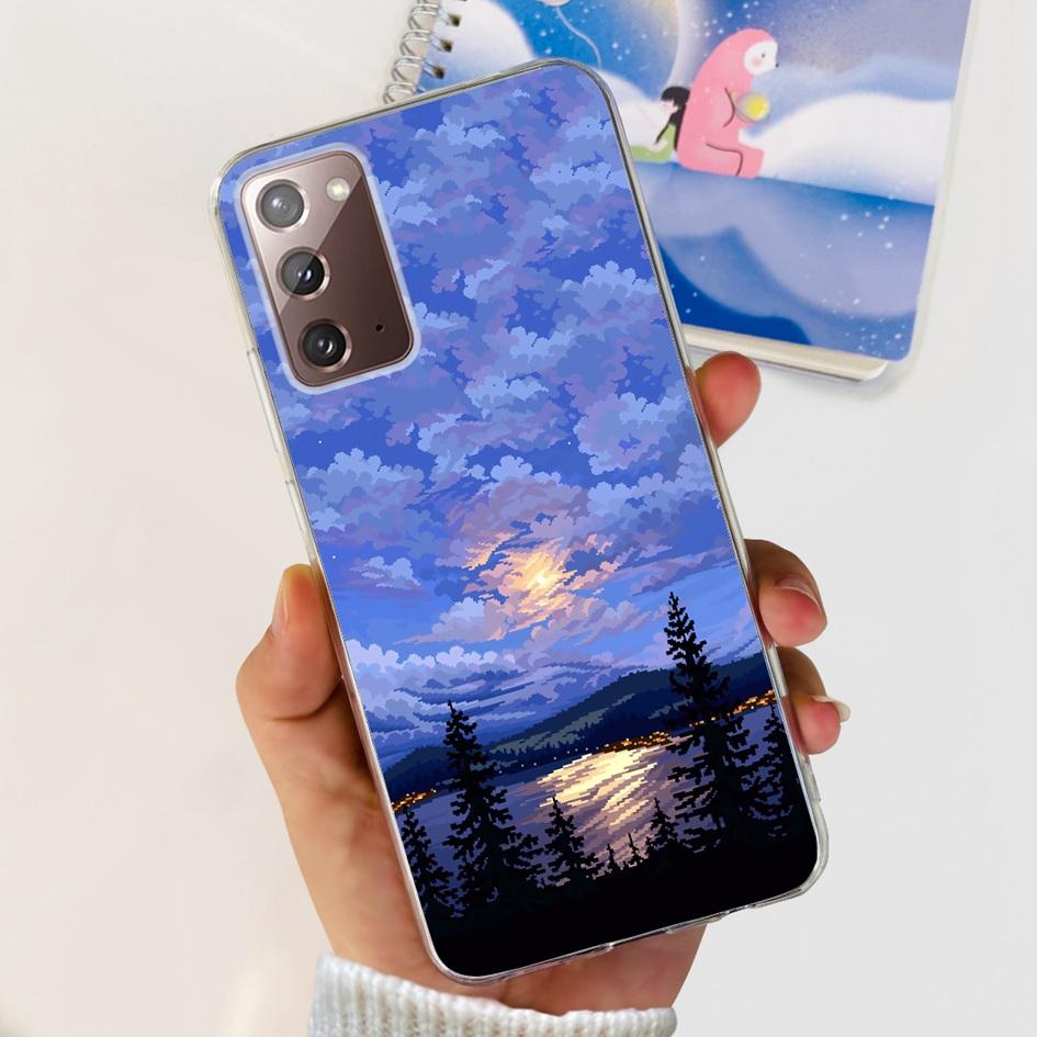 Чехол для Samsung Note 20 5G SM-N981B Популярный Цветок Тонкий Мягкий Силиконовый Чехол для Телефона для Samsung Galaxy Note20 Ultra 5G Funda Capa