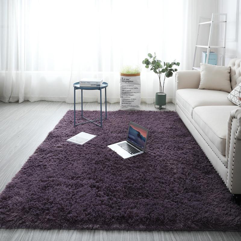 Плюшевый ковер в скандинавском стиле для гостиной, многоцветный, розовый, белый, пушистый коврик для спальни, мягкий ковер с длинным ворсом для детей