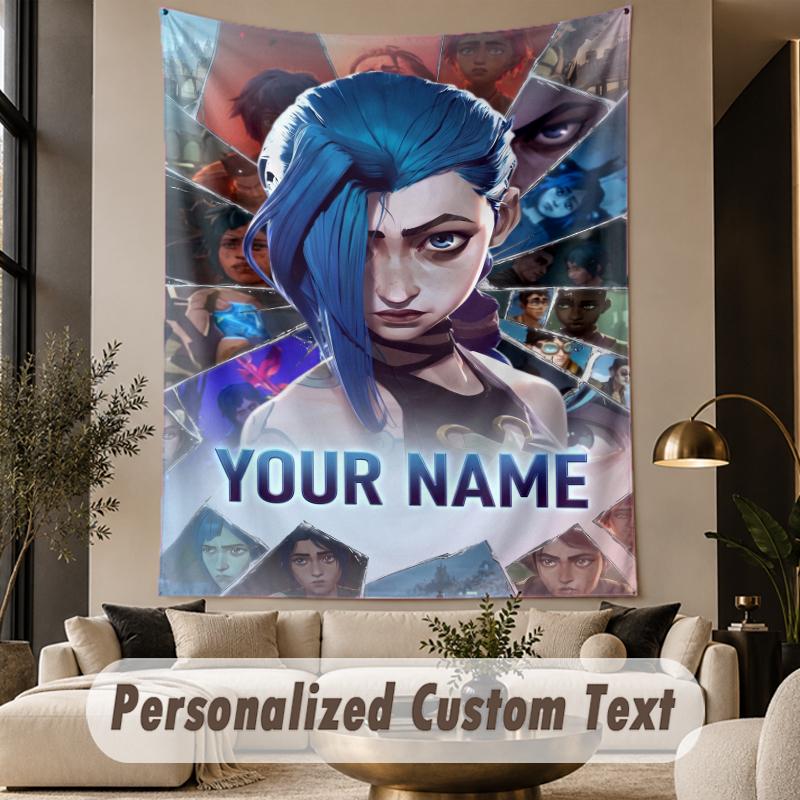 Custom Text Printed Tapestry Arcane Pattern Large Wall Hanging Indoor Room Decor