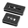 Quick Release Plate, PU50 PU70 Aluminum Alloy Universal 1/4" Quick Release Screw Mount Plate for Photography Tripods
