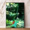 Eeveelutions Decorative Painting Cute Eevee and With Floral Elements High  Quality Wall Art for Home Decor Classic